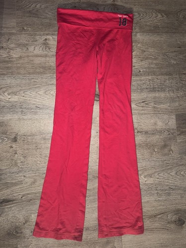 Abercrombie & Fitch Y2K Hot pink low-rise flared leggings - Picture 2 of 8