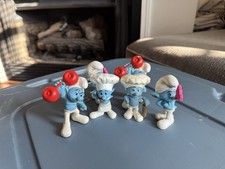 Lot of 6 Smurfs from The Smurfs Movie McDonald  s Happy Meal 2011 Collectables