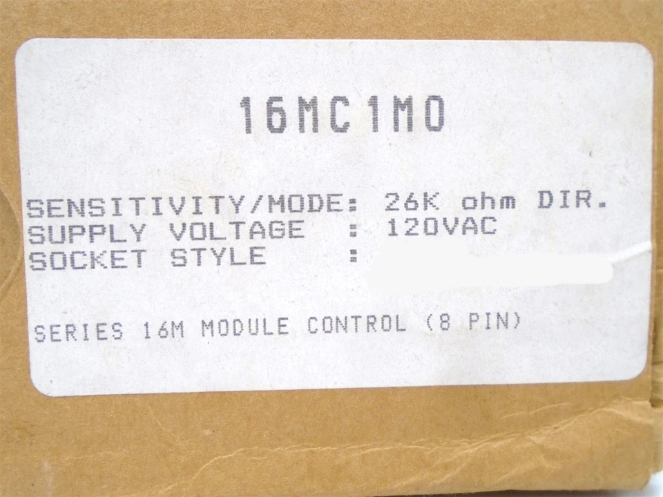WARRICK Gems - 16MC1MO - 16M LEVEL CONTROL RELAY & SOCKET 1NO-1NC 26K Ω 10A 120V - Image 3 of 4