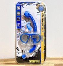 US Divers Kids Snorkel and Goggles Set Standard Water-Tight Fit Ages 4  XS-S 
