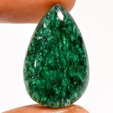 100 Natural Green Aventurine Pear Cabochon Gemstone 22 Ct. 25X16X6 mm UG-3455