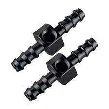 5/16 Barb Fuel Pressure Gauge Fitting Adapter with 5/16 Barb with 1/8 NPT Port