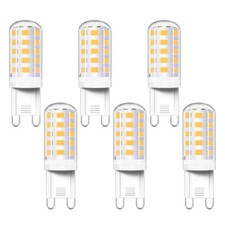 G9 LED Bulb 4W 6-Pack 40W Equivalent Natural White 4000K 120V 350LM 360° Beam