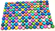 TINY Lot 150 pcs round gorgeous DICHROIC earring bracelet FUSED GLASS R12 CABS