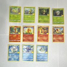 Pok mon TCG McDonald's 25th Anniversary 11/25 card lot with 3 holos