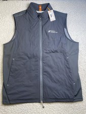 NWT Peter Millar Crown Sport Mens Medium Fuse Elite Hybrid Vest Iron MSRP 178