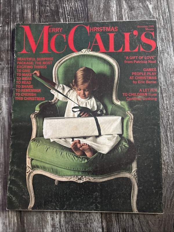 McCall's Christmas Magazine Dec 1966 Vtg 1960s MCM Ads Fashion Norman Rockwell