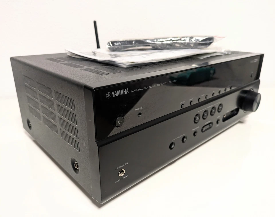 Yamaha RX V481 Music Cast 5.1 AV Receiver WiFi Bluetooth 2.2 HDCP 4K HDMI Optik - Bild 3 von 4