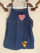 3T Winnie The Pooh Jean Dress Vintage Disney