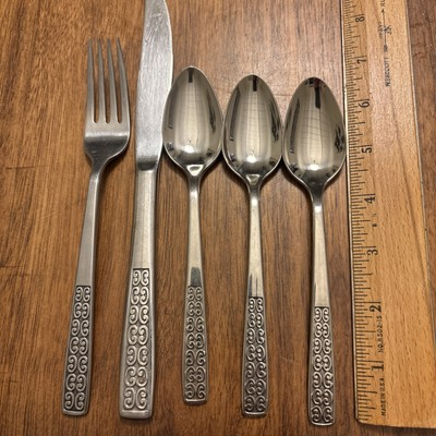 #ad Serenata MCM Stainless Flatware International Lot Of 5 $14.00