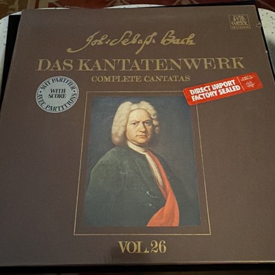 Bach Complete Cantatas Vol.25 NIKOLAUS HARNONCOURT Telefunken 2LP Box NM Sealed.