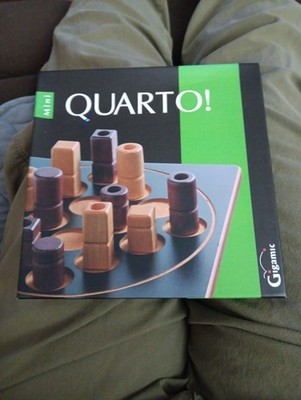 Quarto! Wooden Strategy Game by Gigamic 100% Complete w. Instructions Board Game