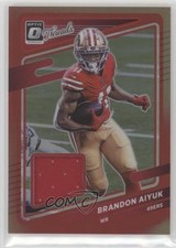 2021 Panini Donruss Optic Donruss Threads Red Prizm Brandon Aiyuk #TH-15 r9o