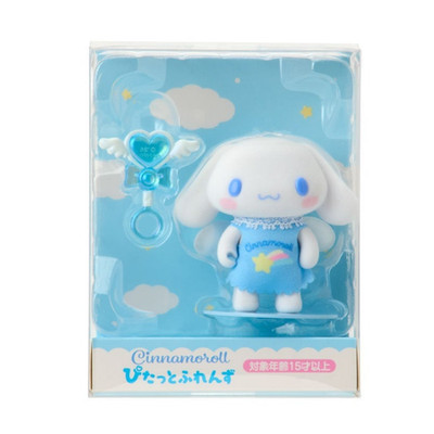 Sanrio Pitatto Friends Mini Flocked Mascot Cinnamoroll NEW