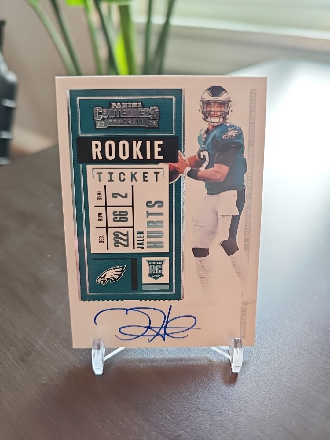 2020 Panini Contenders - RPS Jalen Hurts #122 (AU, RC)