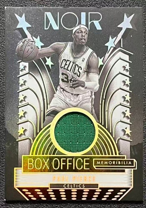 Paul pierce 2024-25 panini noir box office memorabilia jersey #bom-pau