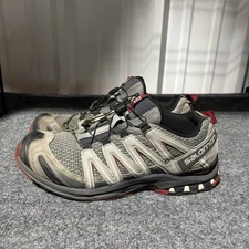 Salomon XA Pro 3D Sneakers Men's 12.5 Gray Red Hiking Gorpcore Low Top Athletic*