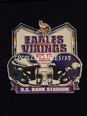 Minnesota Vikings VS Philadelphia Eagles Game Day Pin 10/19/25 2025 N0 PACKAGE