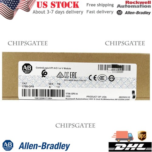 New Sealed AB 1756-OF8 ControlLogix PLC Output Module 1756OF8 US Free Tax