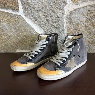 GOLDEN GOOSE Sneaker Schuhe High-Cut FRANCY EU 37 US 7 Schwarz Original