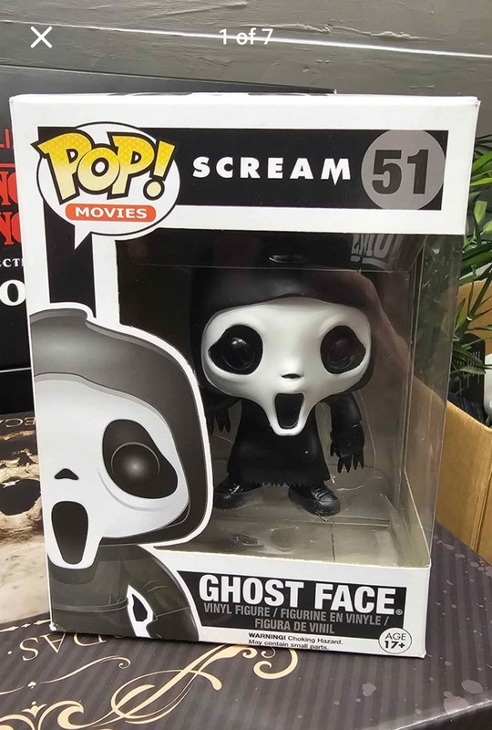 Funko Pop! Movies Scream Ghost Face Vinyl Figure #51 Black & White Vinyl