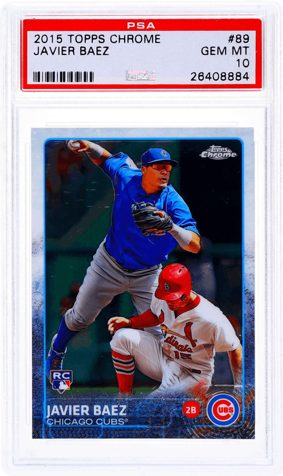 2015 Topps Chrome Javier Baez #89 PSA 10