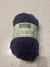 Caron Yarn Country 75 Acrylic 25 Merino Wool 185Yds 2.9 Oz Deep Purple