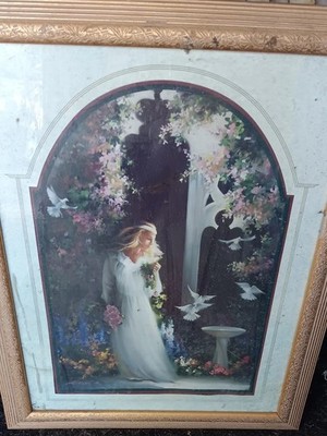VINTAGE HOME INTERIOR VICTORIAN BRIDE PICTURE BIRKENSTOCK GAZEBO GARDEN 