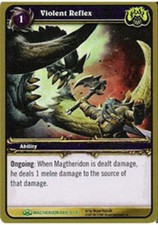 Light Play WoW TCG Violent Reflex Magtheridons Lair World of Warcraft