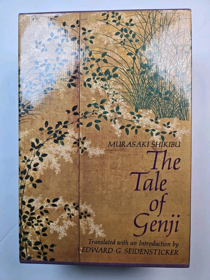 The Tale of Genji by Murasaki Shikibu 1976 - 2 Volume Box Set Translated 1st Ed. Foto 2 de 4
