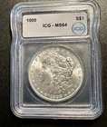 ICG 1900 Morgan Silver Dollar MS 64 (see description)