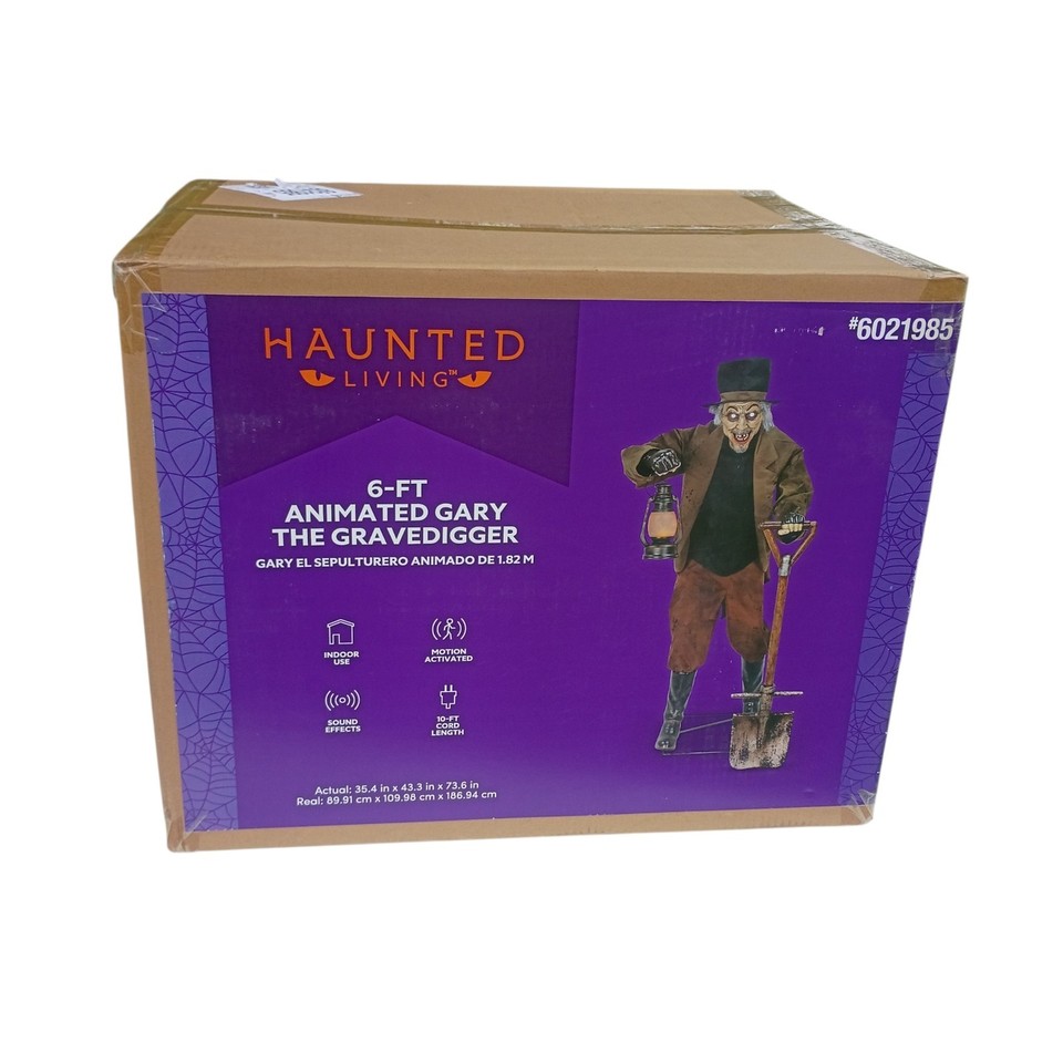 NEW Haunted Living 6 FT Gary The Grave Digger Animated Halloween ...