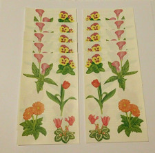 Mrs. Grossman's Stickers Lot of 10 Sheets Studio Line Blooming Plants 2002