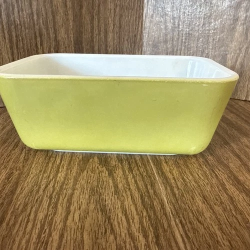 Pyrex  Green 1.5 Pint Refrigerator Dish #502 No Lid USA Vintage
