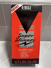 O-MEGA Super Stunner Stun Gun with Black Strap 120000 Volts