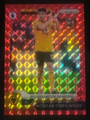 Morgan Gibbs White Rookie Card 2019-20 Panini Prizm Red Checkered Prizm #019/109