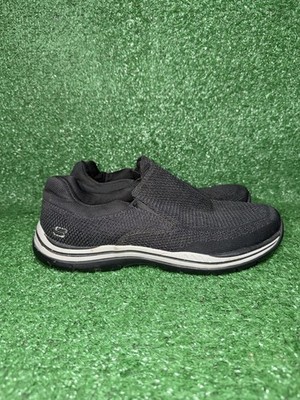 Skechers Expected Gomel Mens Size 10 Black Slip-On Loafer Memory Foam Shoes