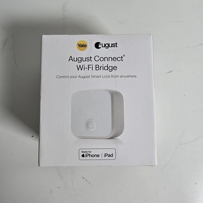 August Connect AC-R1 Bridge Wi-Fi Remote Access Alexa Integration For Smart Lock