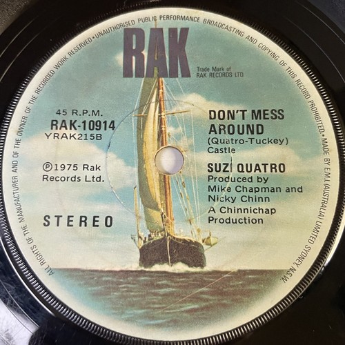 Suzi Quatro I May Be Too Young Vinyl Record 7” 45 RPM RAK-10914 RAK 1975 - Picture 4 of 24