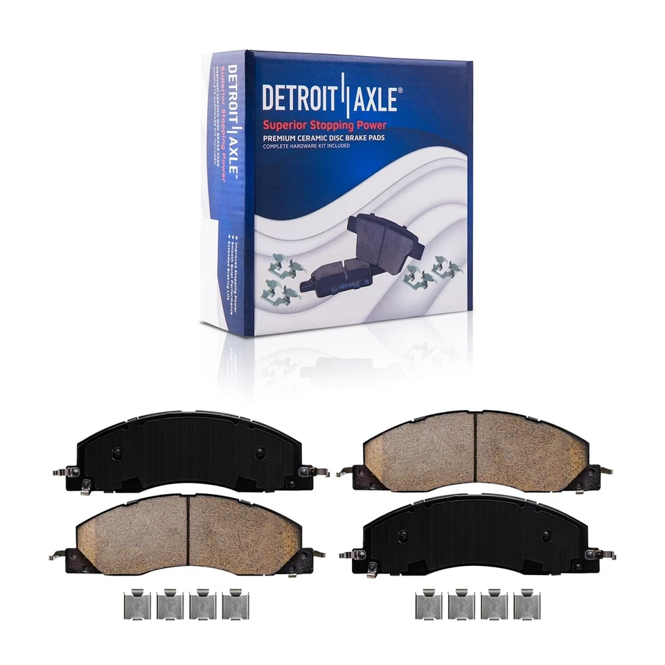 Front and Rear Ceramic Brake Pads Kit for Ram 3500 2500 1500 Dodge Ram 2500 3500 - Image 3 of 4