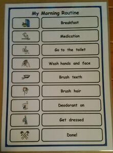 Adhd Morning Routine Chart