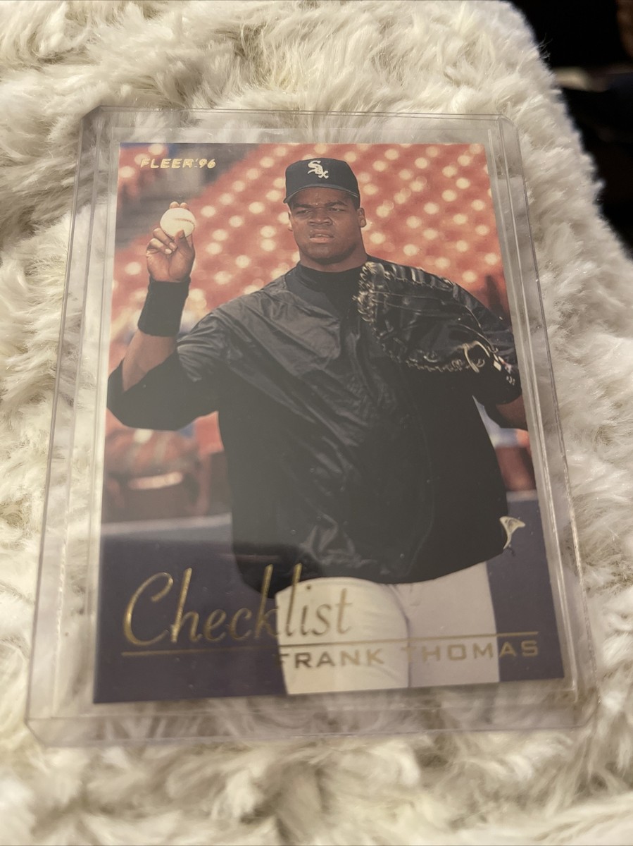 1996 Fleer Checklist #8 Frank Thomas White Sox Free Shipping | eBay