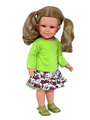 18 Inch Doll Clothes- Skirt Set With Sandals