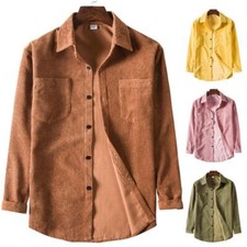 Shirt Lapel Long Sleeve Solid Color Thickened Shirt