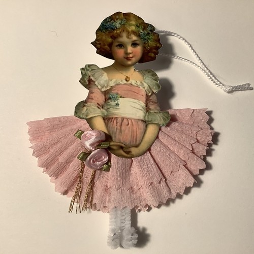 Vintage inspiriert Weihnachten Valentinstag Feder Baumschmuck Dresden Artikel#6 - Bild 3 von 5