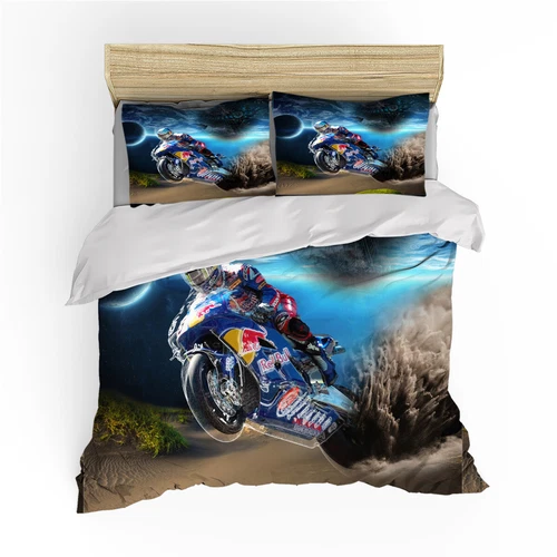 Set Copripiumino Trapuntino Lino Singolo Matrimoniale King Super King Letto Deserto Moto - Foto 3 di 8