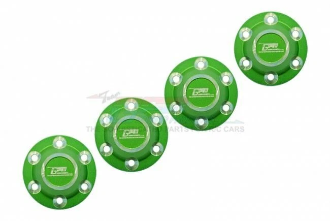 GPM SCX6005 ALUMINUM SILVER INLAY DESIGN WHEEL LOCK AXIAL 1/6 4WD SCX-6 CRAWLER - Image 3 of 4