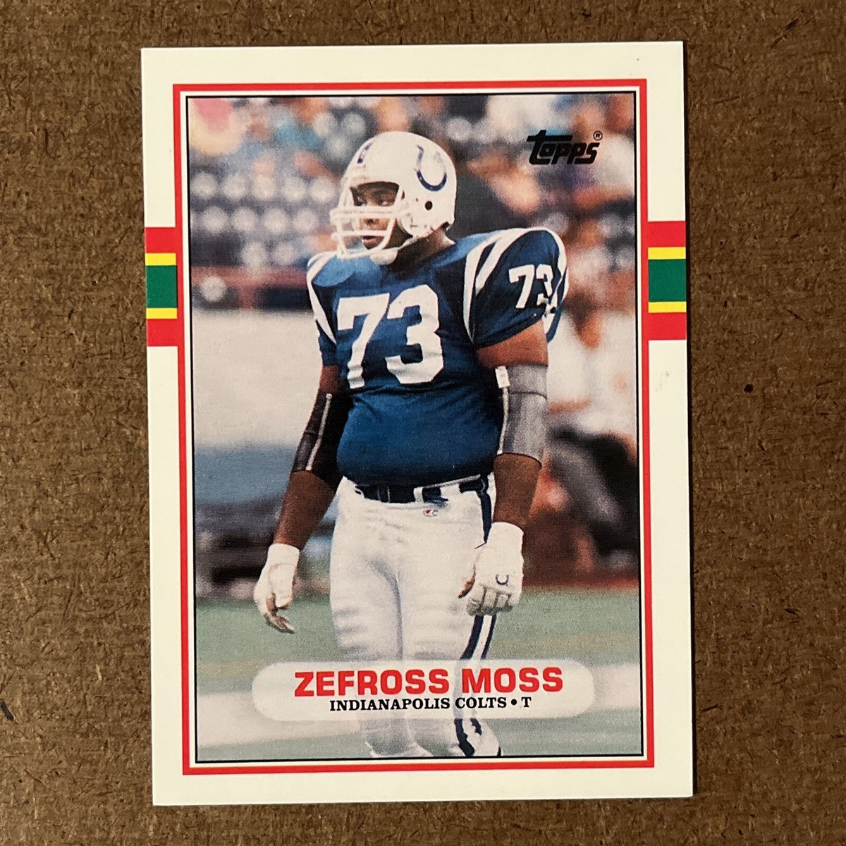 1989 Topps Traded Football Zefross Moss #105T Indianapolis Colts