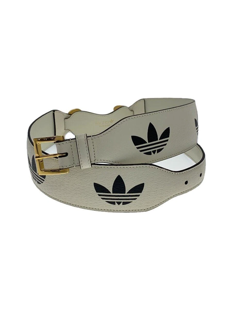 Ceinture GUCCI cuir blanc imprimé femme 625854 Occasion