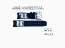 Authentic Invicta Russian Diver 4342 Black Polyurethane 26mm Watch Band